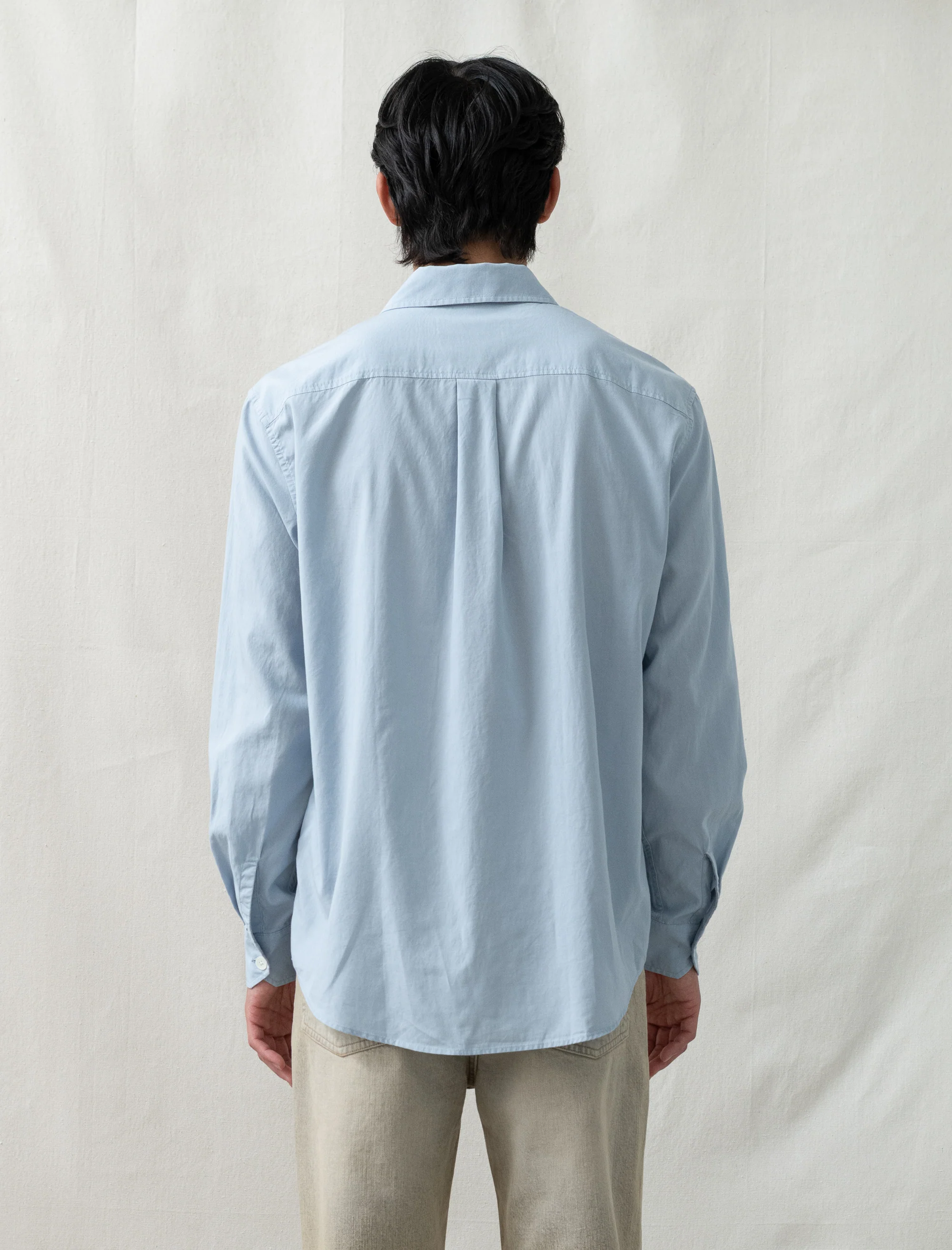 Beyond Shirt (Powder Blue Liquid Poplin) - Image 4