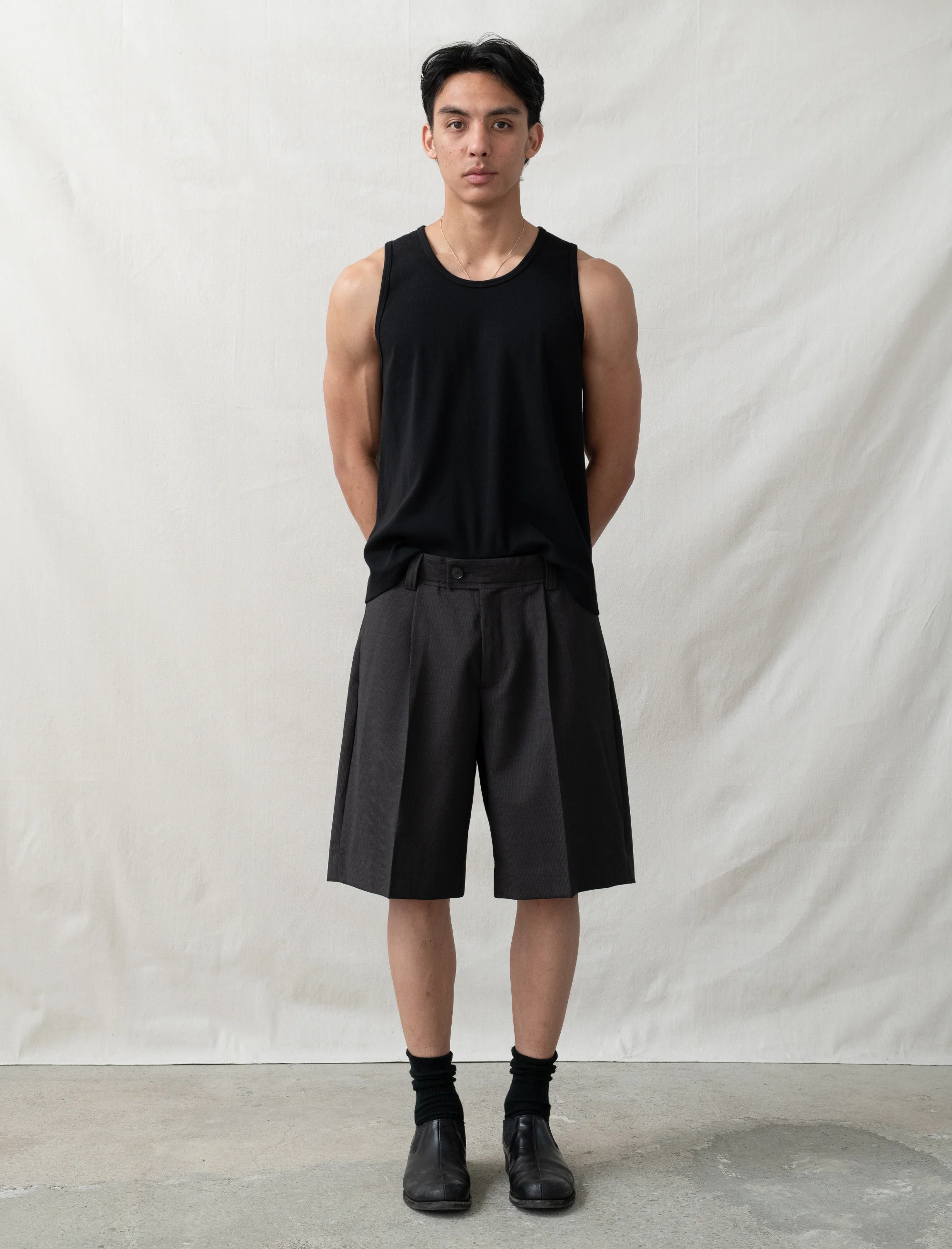Classic Shorts (Dark Grey Stripe) - Image 2