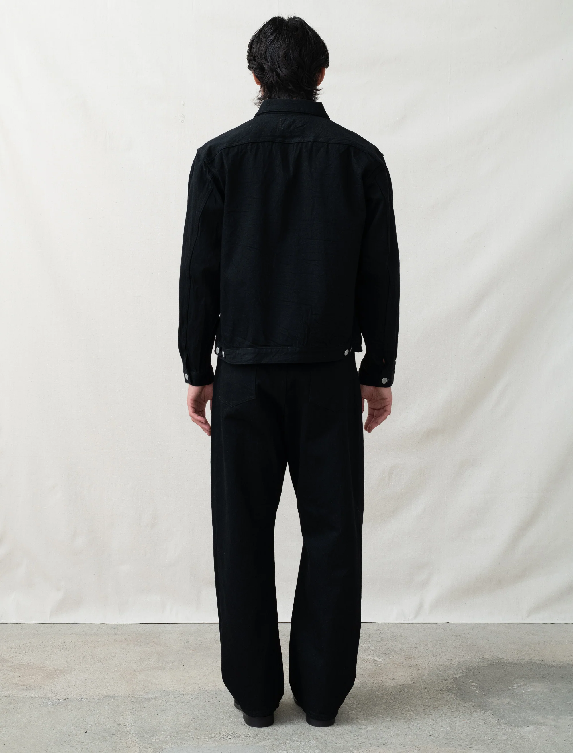 Classic Wide Jeans (Black) - Image 3
