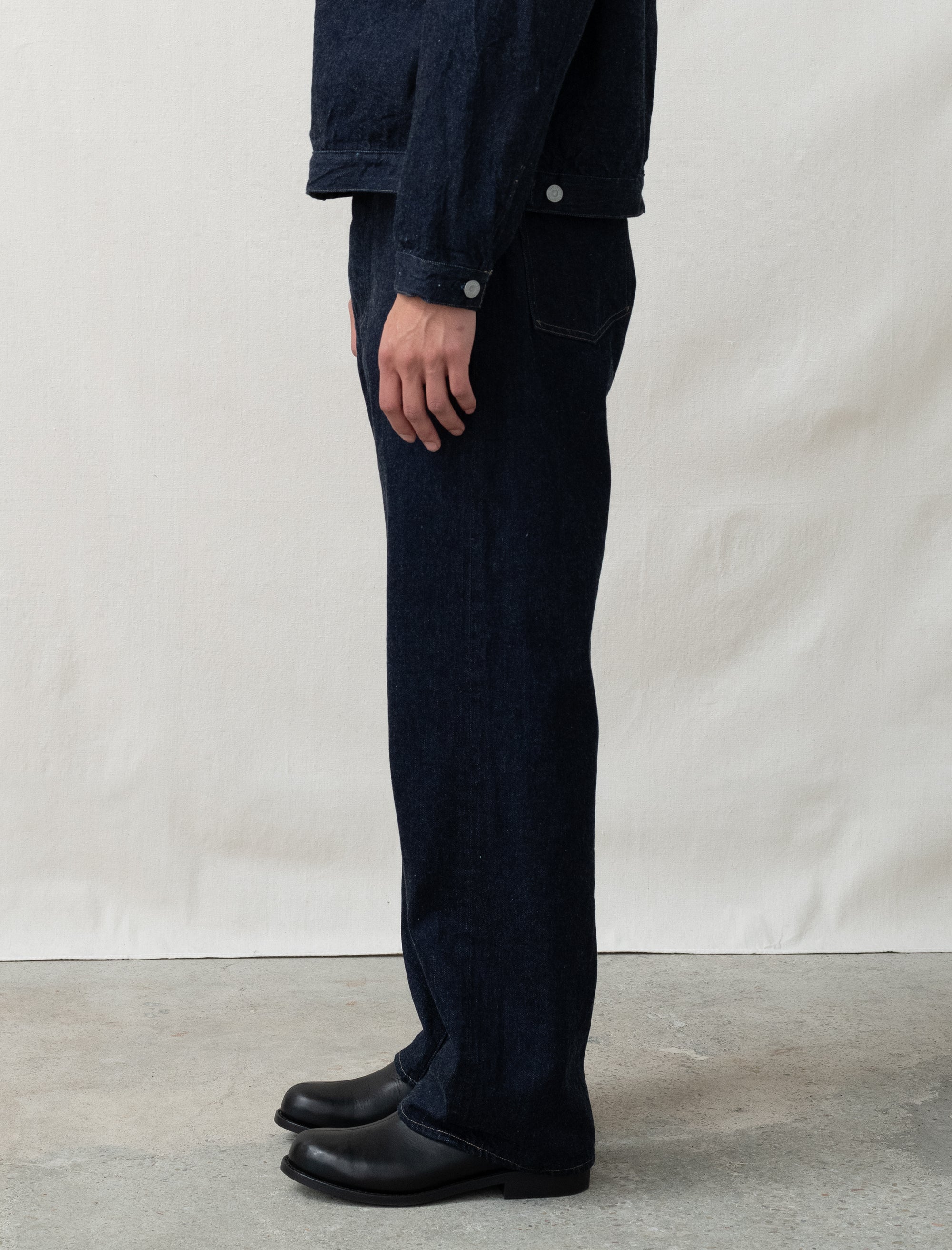 Classic Wide Jeans (Indigo) - Image 4