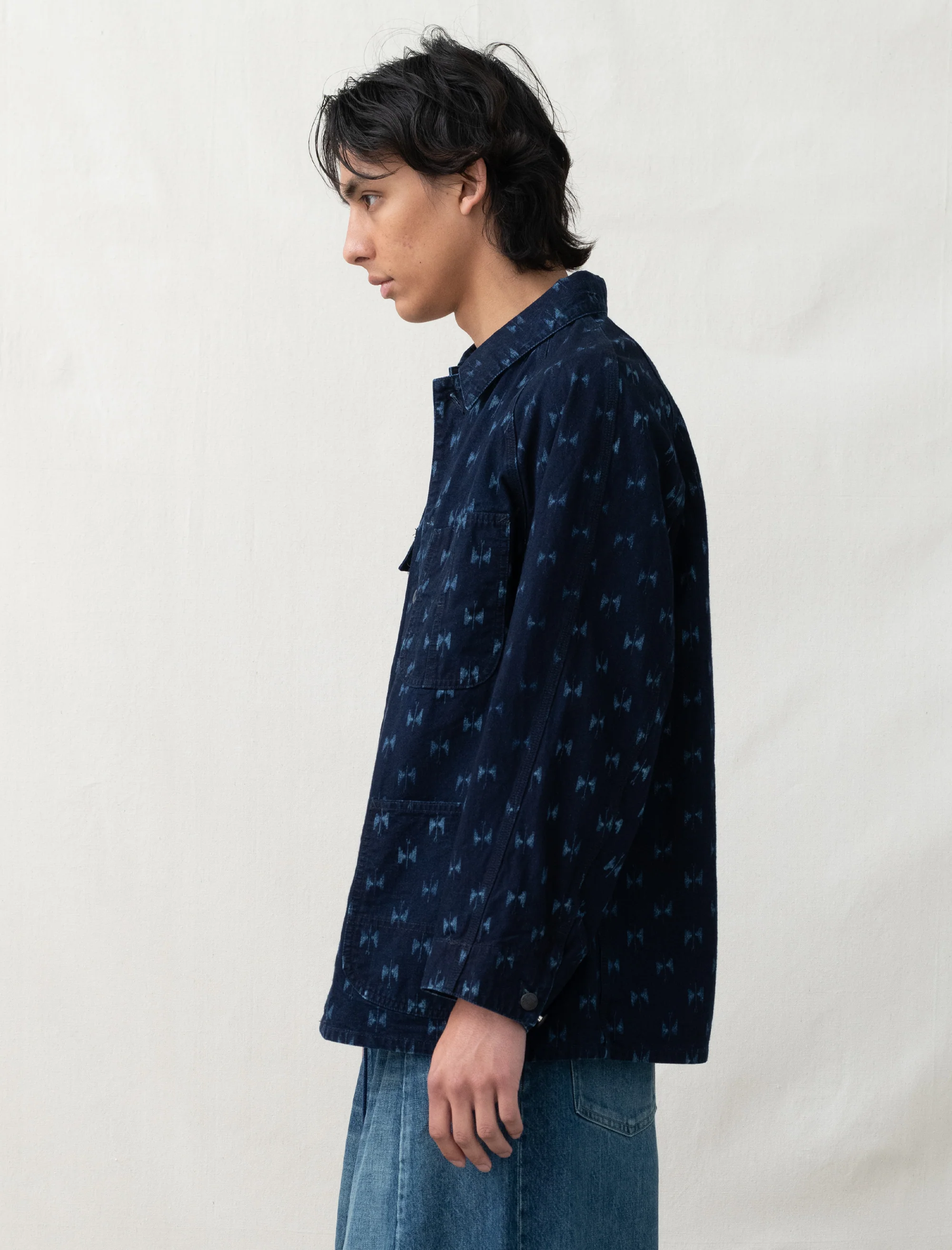 Coverall Indigo Kasuri (Papillon) - Image 3