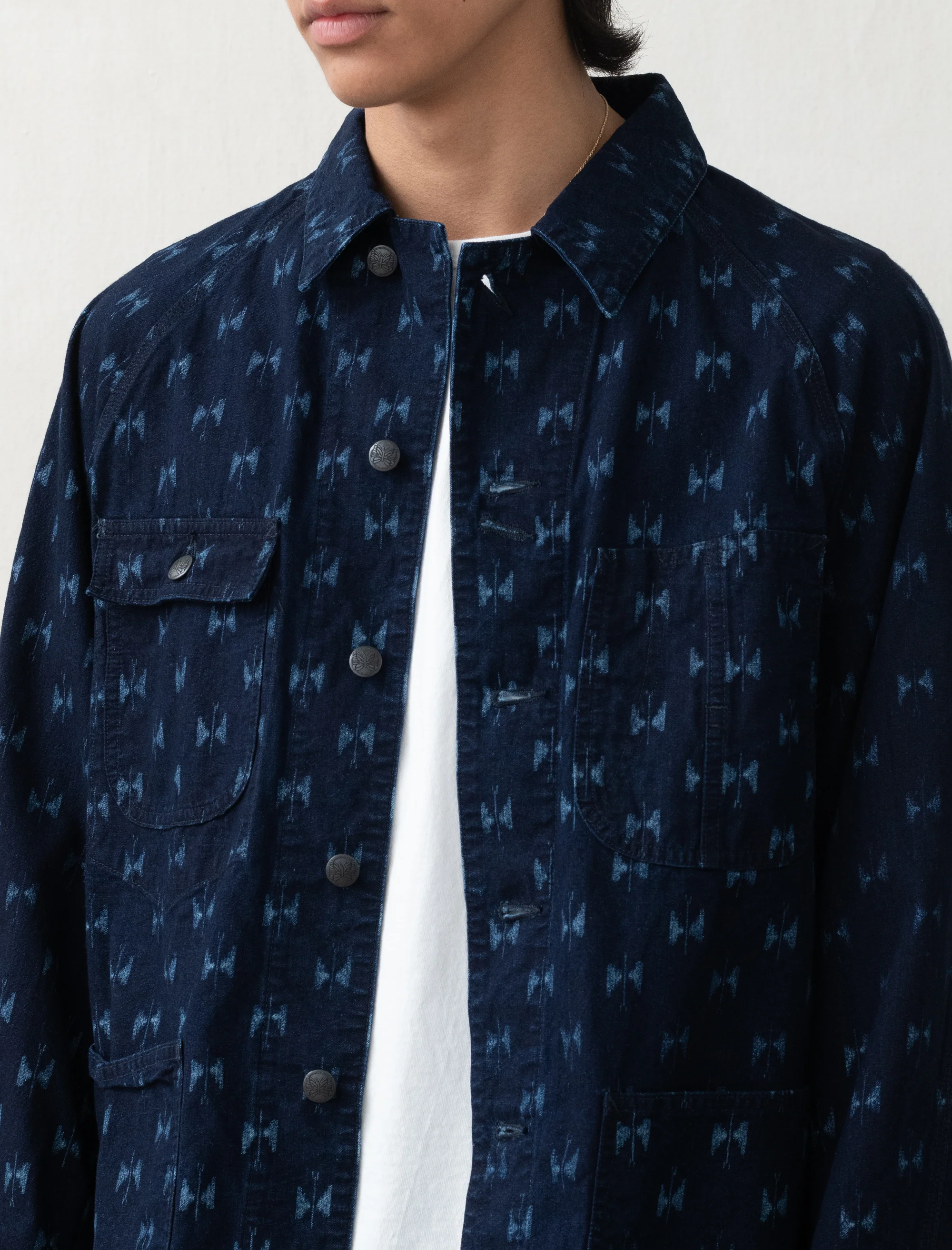 Coverall Indigo Kasuri (Papillon) - Image 5