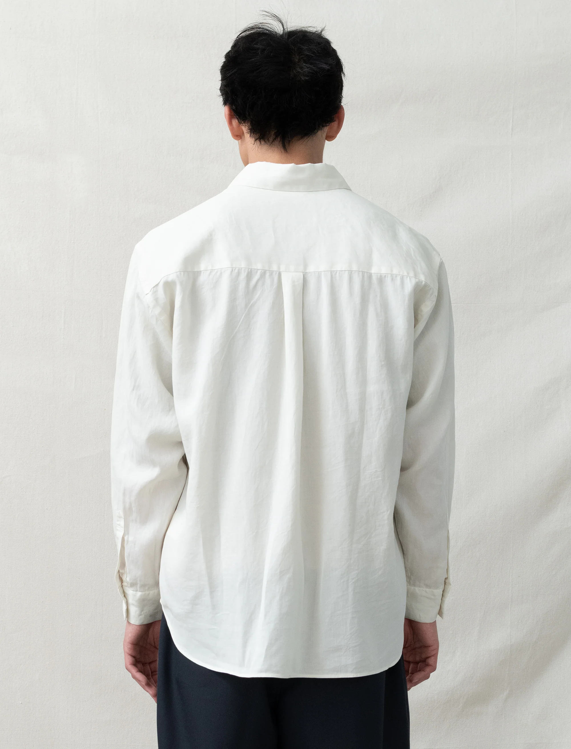 Garment-Dye Over Shirt (Ecru) - Image 4