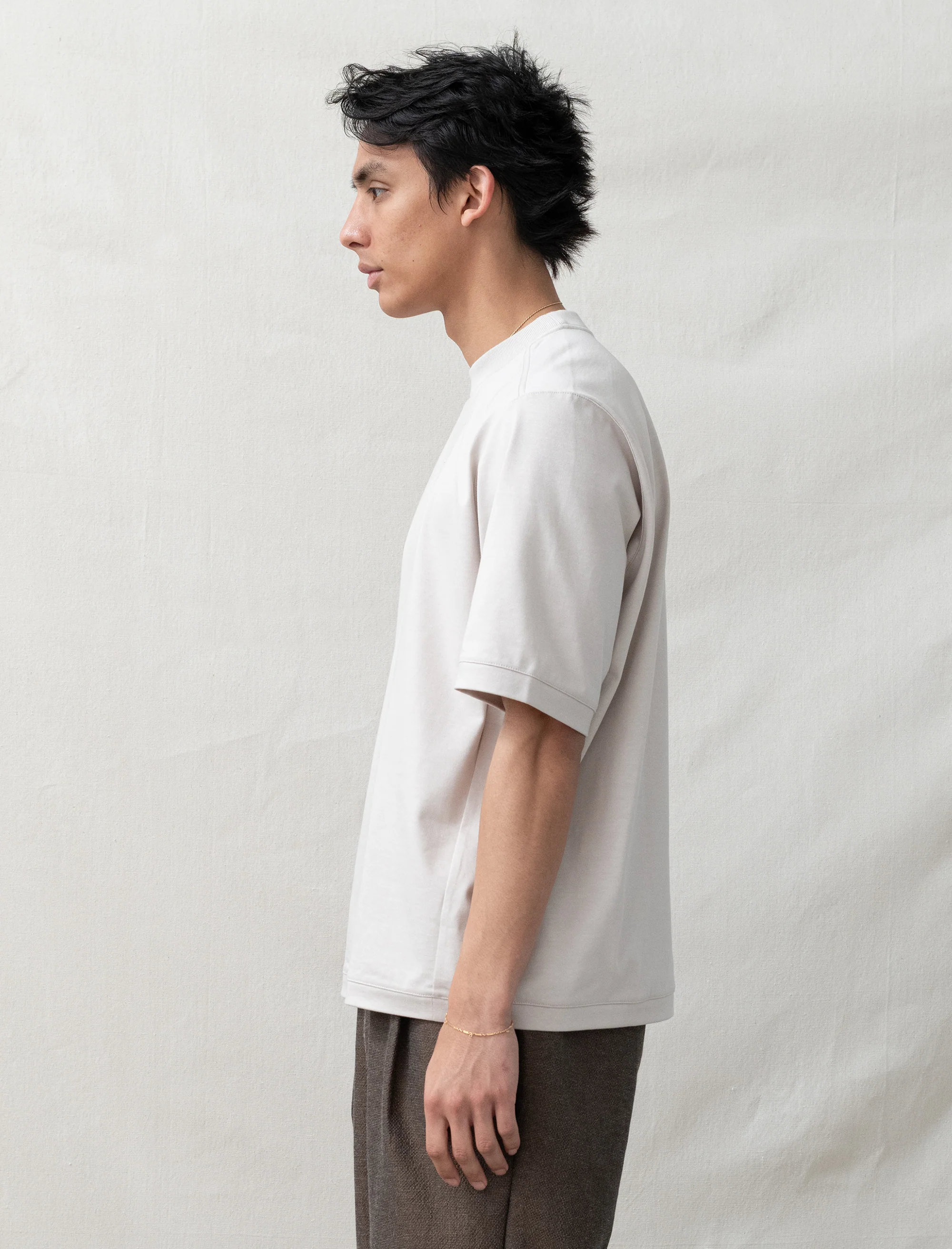 Half Sleeve Sweatshirt (Pink Beige) - Image 3
