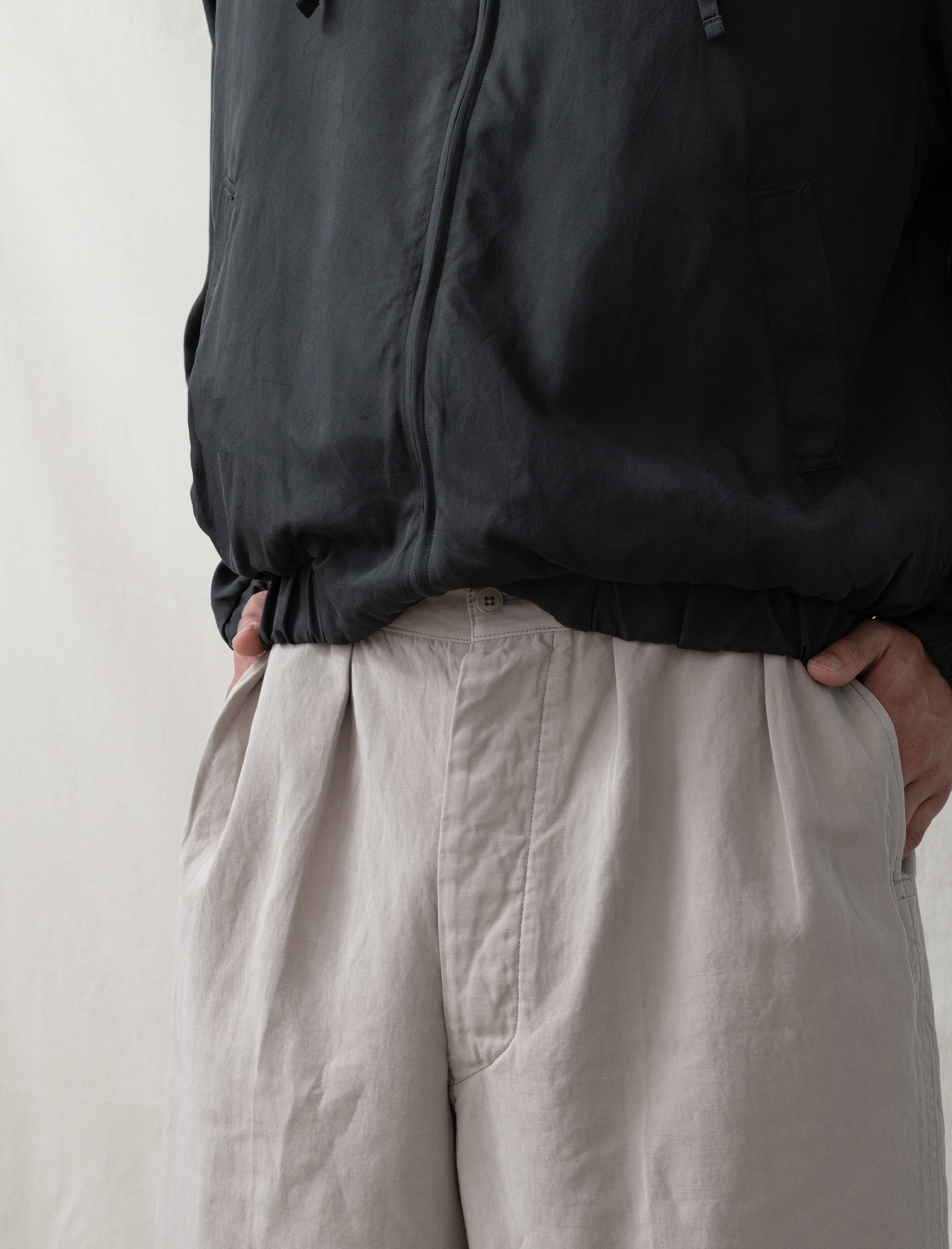 Kaptain Sunshine Cotton Linen Short (Taupe) - Image 5