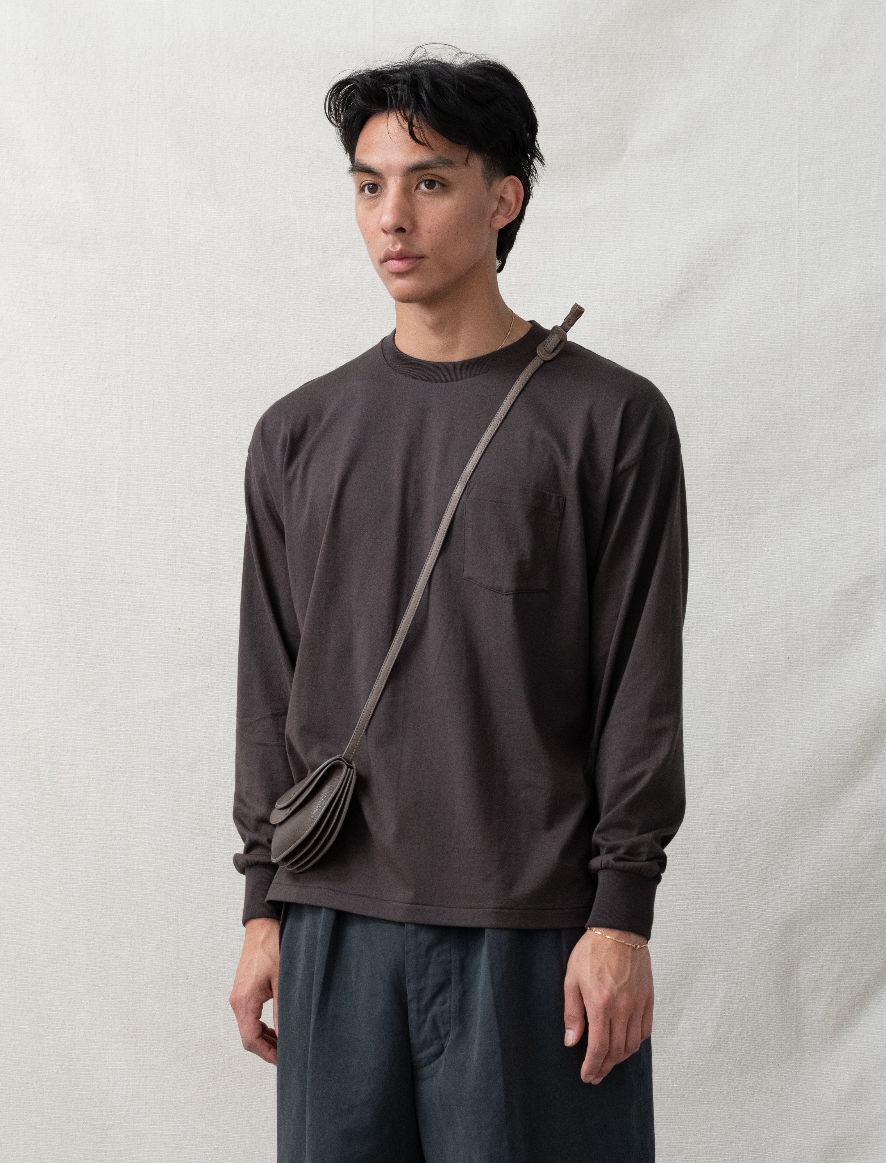 Kaptain Sunshine L/S Stripe T-Shirt (Grey)
