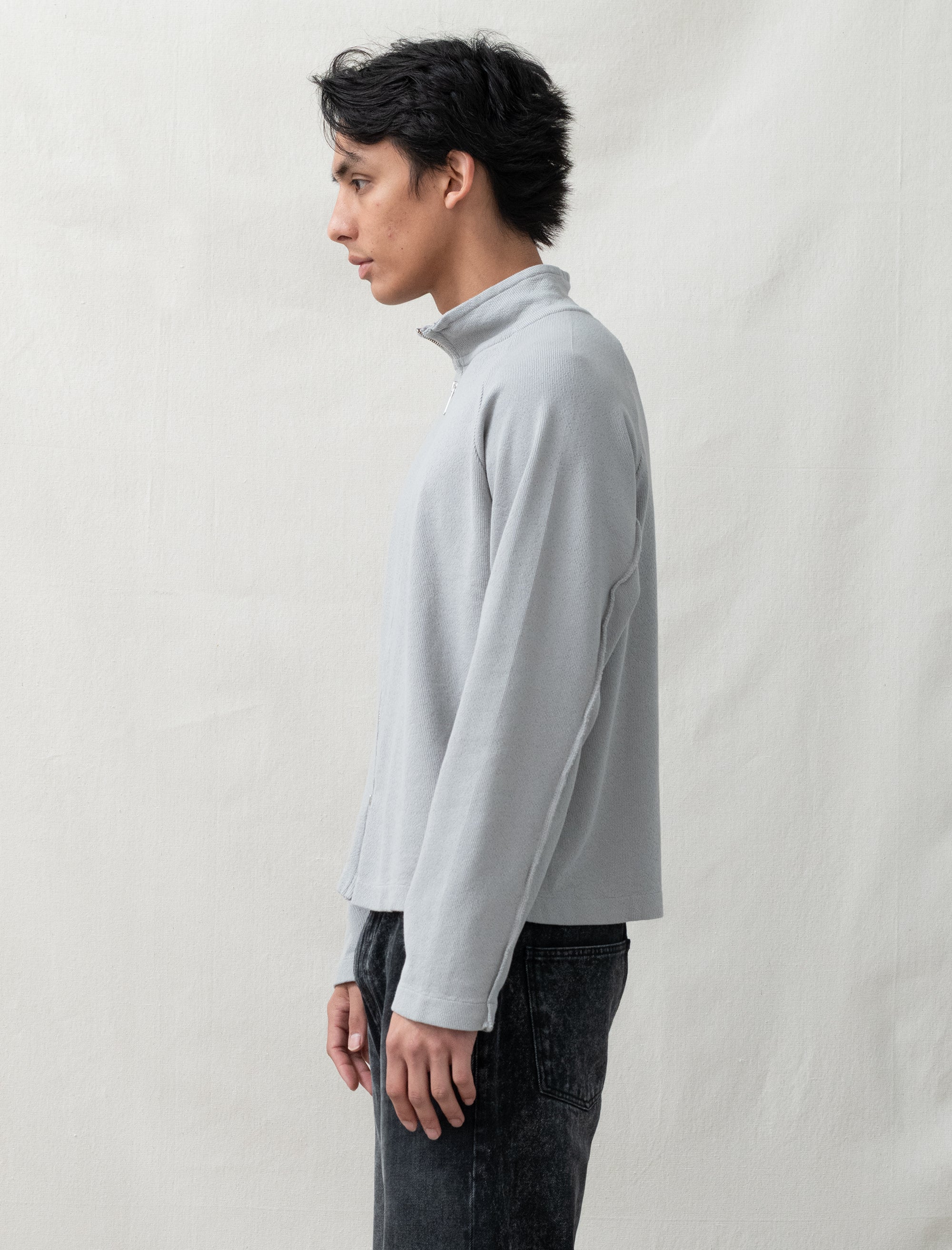 Leisure Zip Up (Mineral Grey Needle Jump) - Image 3