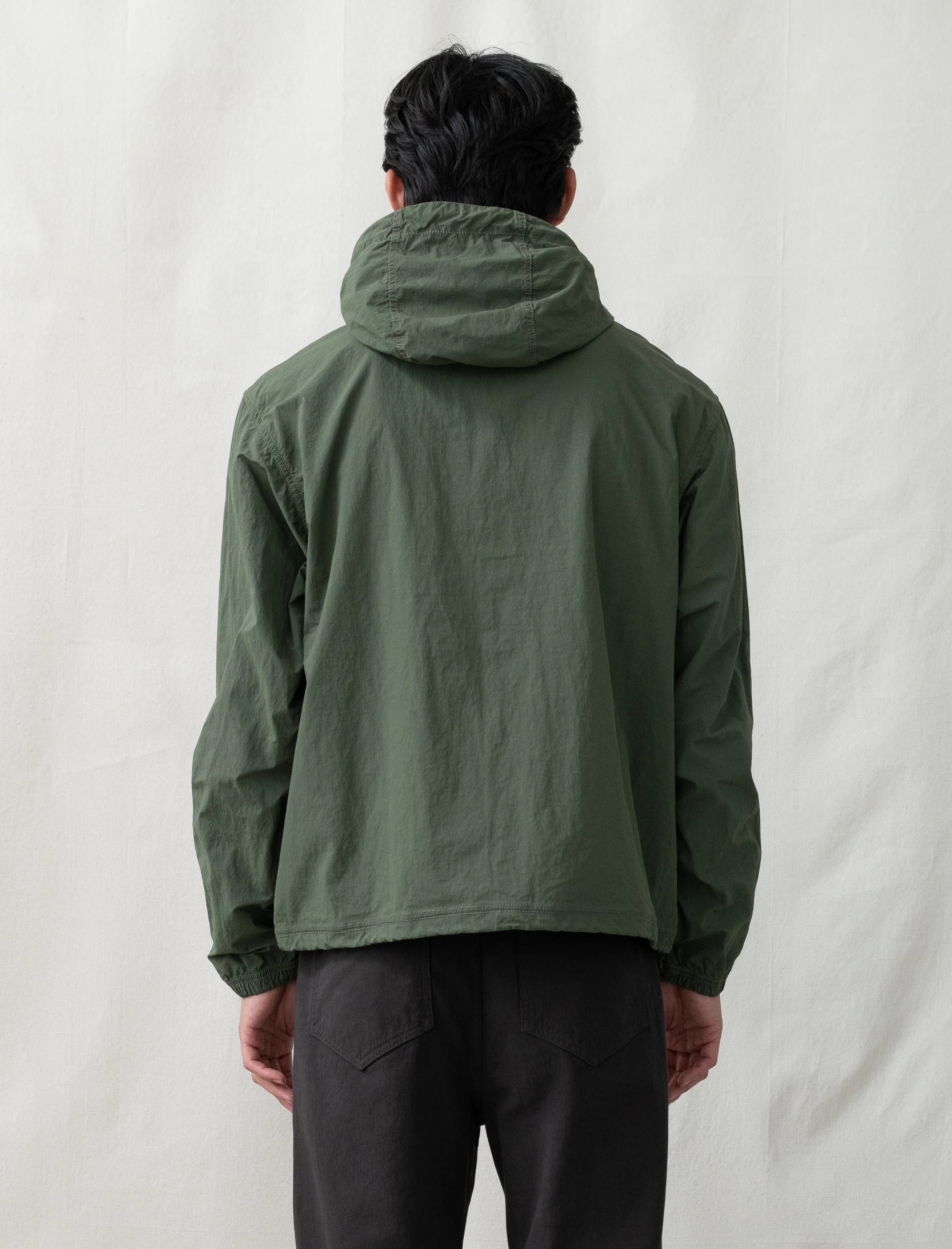 Lightweight Hooded Jacket (Olive) - Image 3