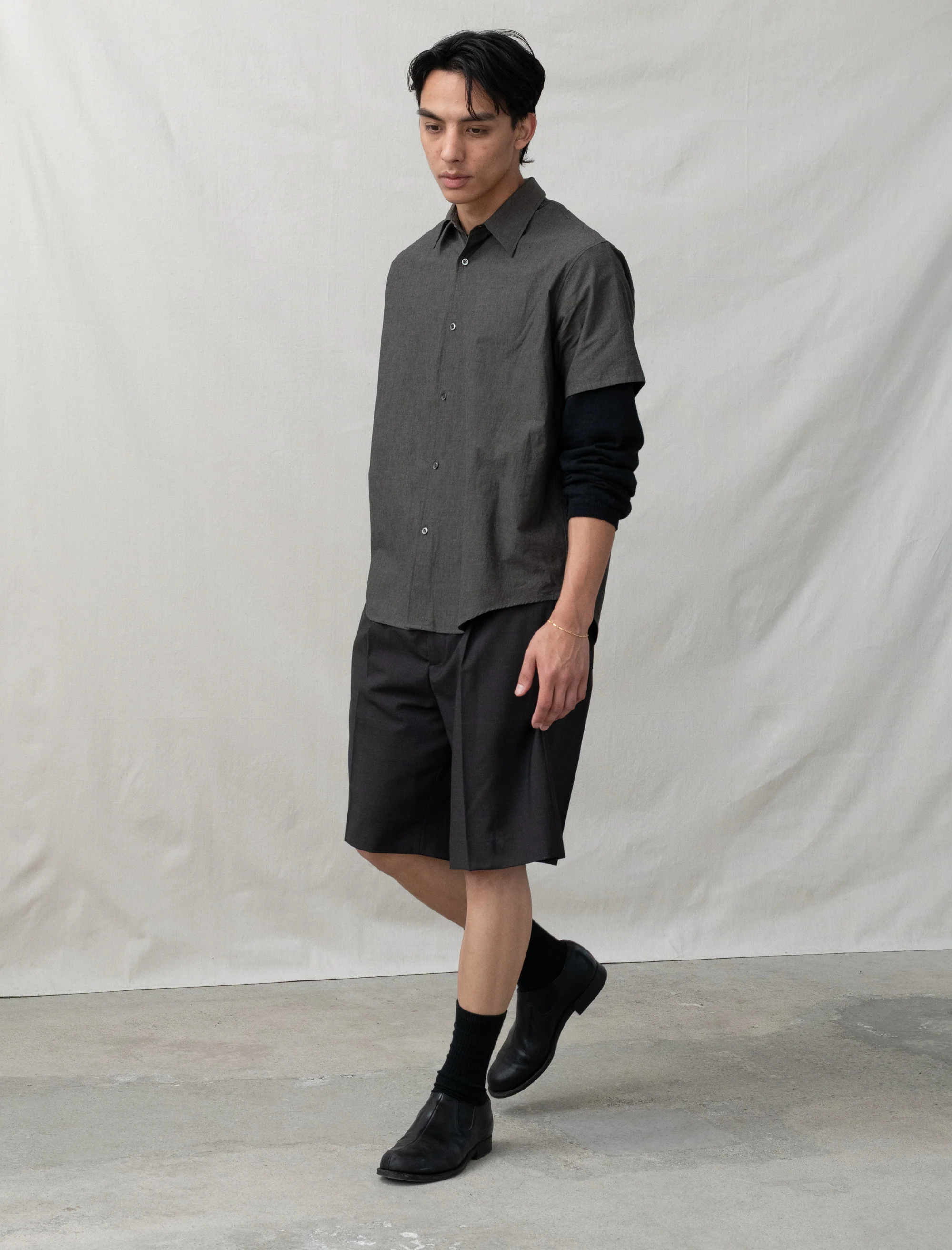 Bows and Arrows Lynn Tumbled Poplin Shirt (Brown Pearl) - Image 2