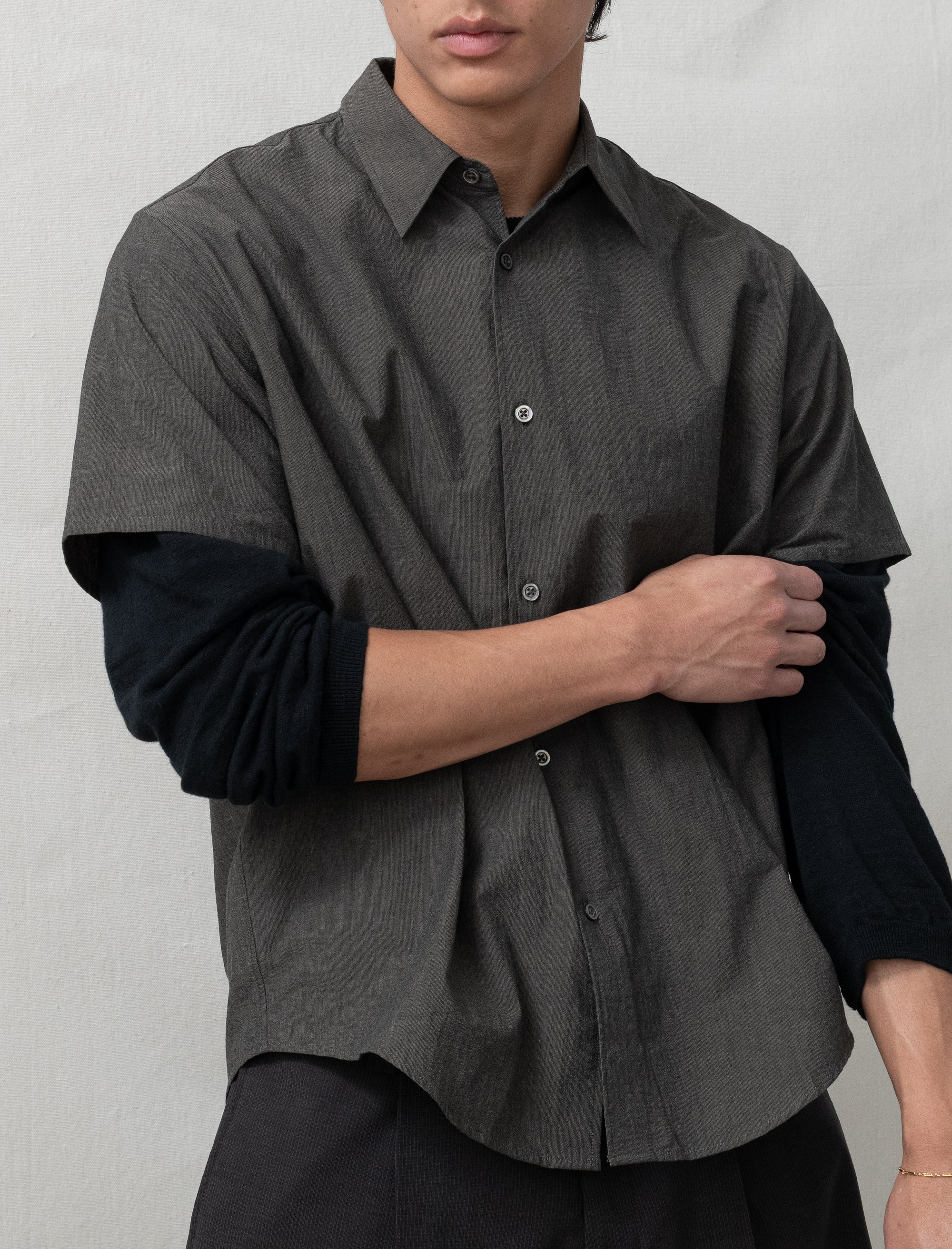Bows and Arrows Lynn Tumbled Poplin Shirt (Brown Pearl) - Image 6