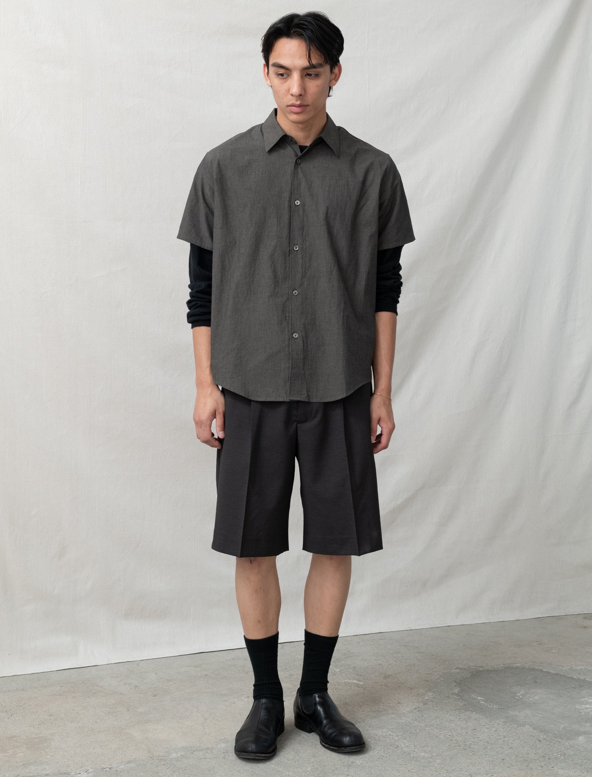 Bows and Arrows Lynn Tumbled Poplin Shirt (Brown Pearl) - Image 7