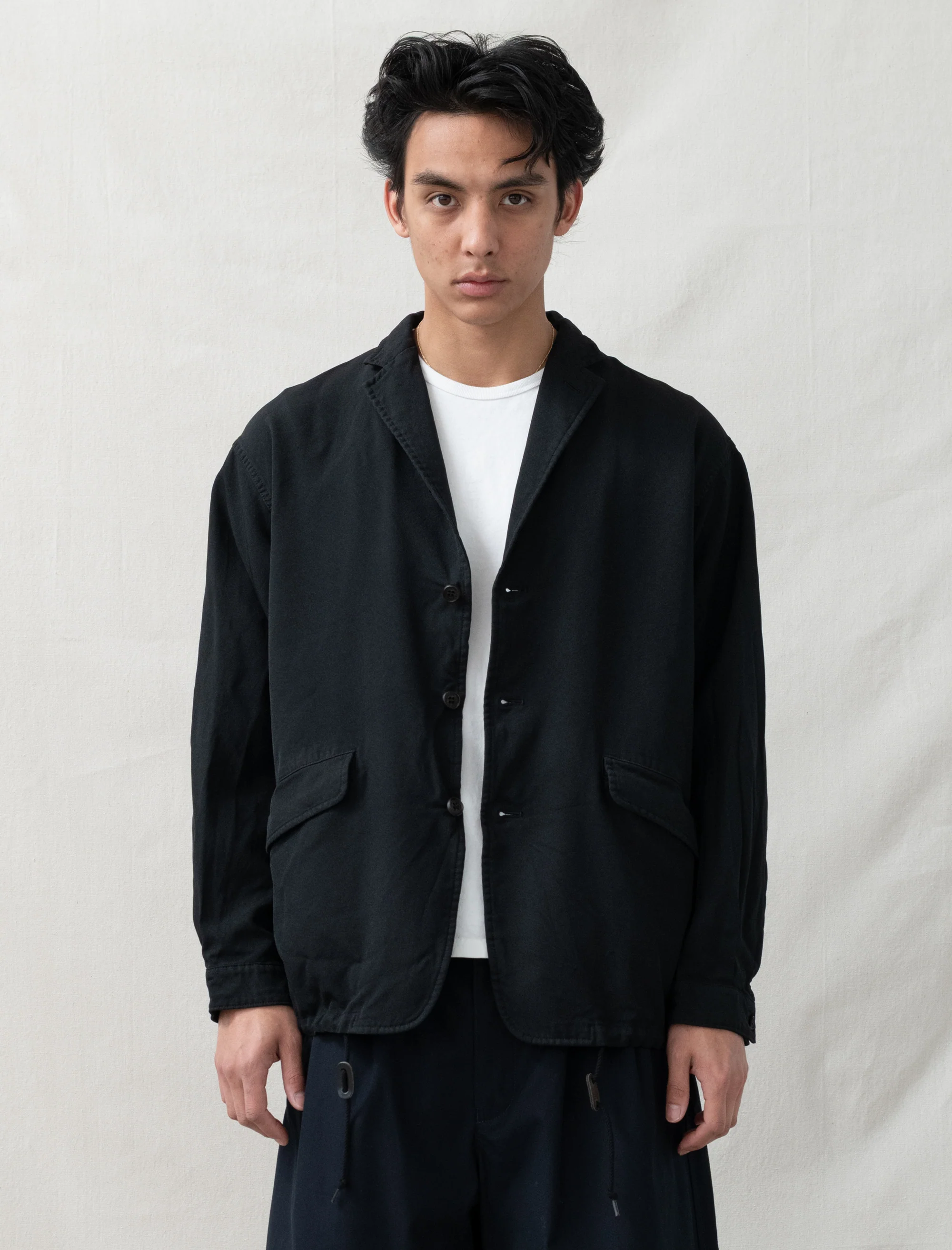 Men's Garment Dyed Blazer (Black) - Image 3