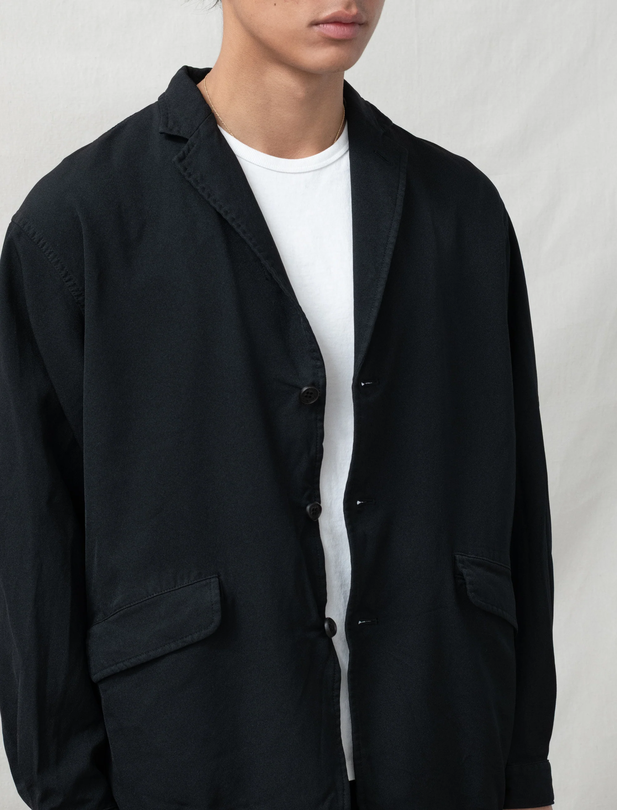 Men's Garment Dyed Blazer (Black) - Image 6