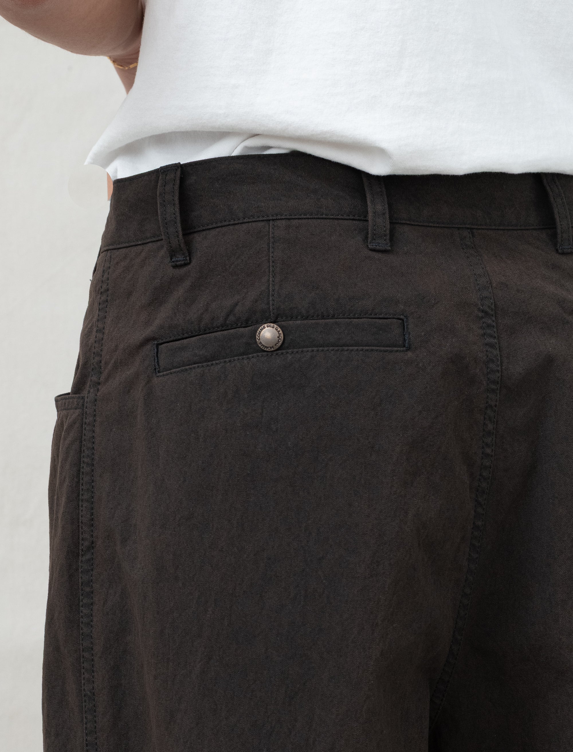 Men's Pleated Pants (Brown) - Image 5