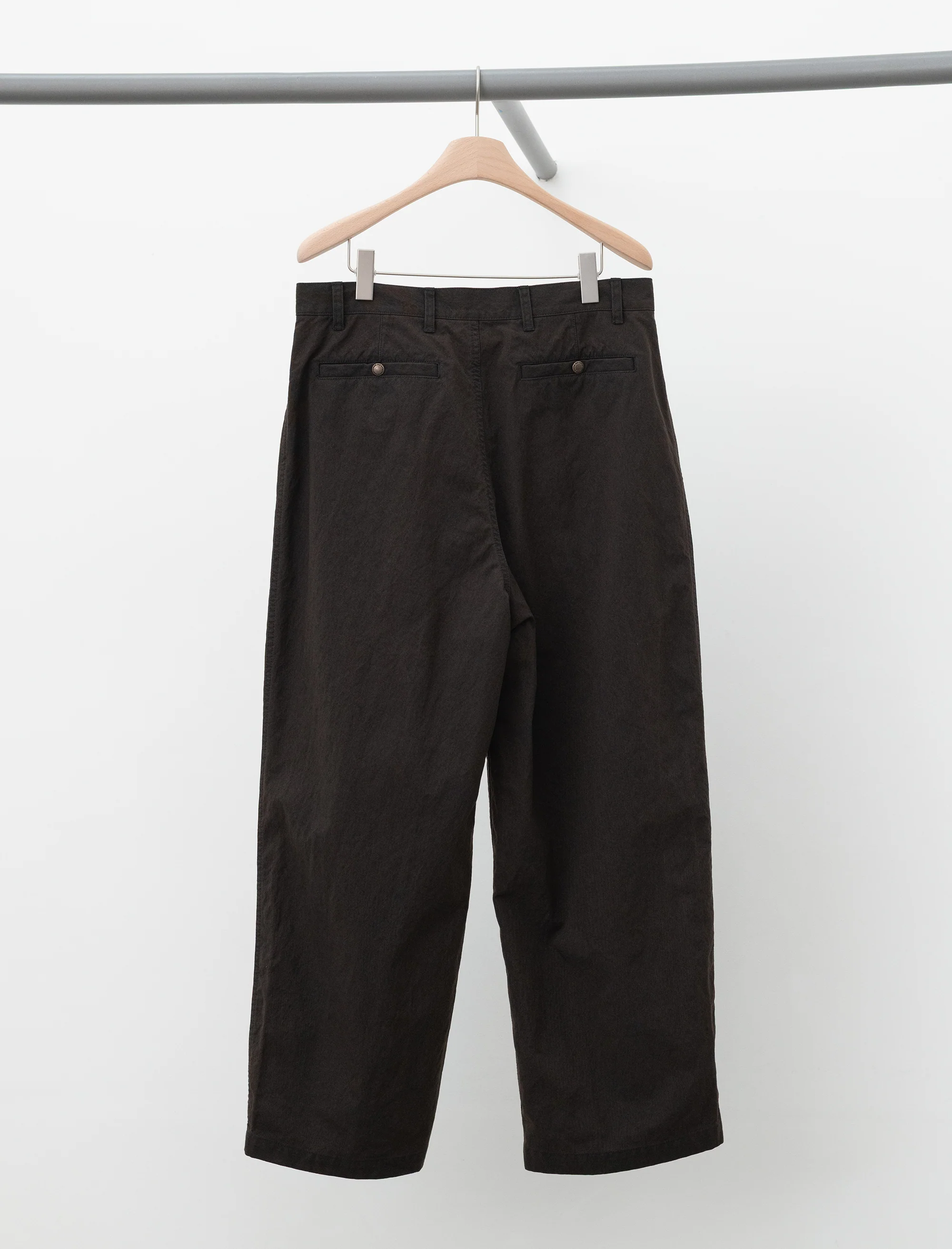 Men's Pleated Pants (Brown) - Image 7