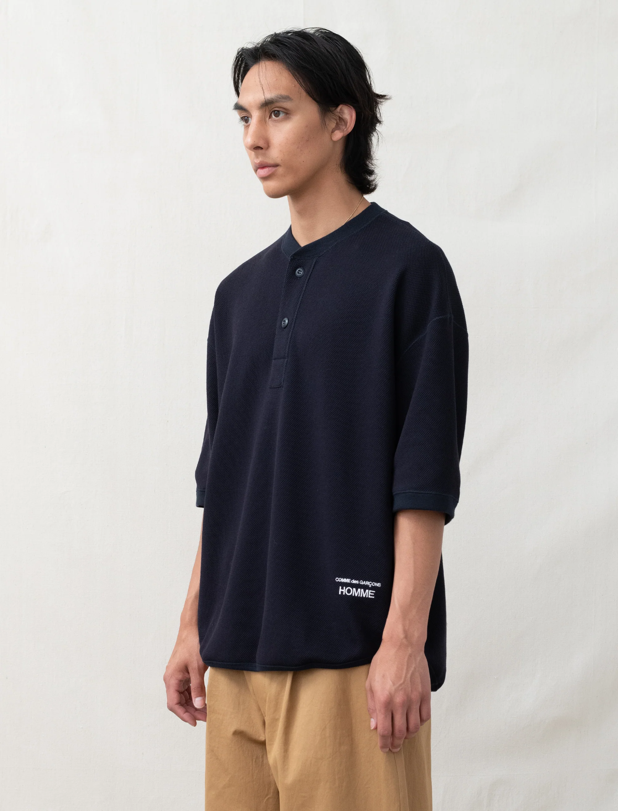 Mesh Knit Jersey (Navy) - Image 5