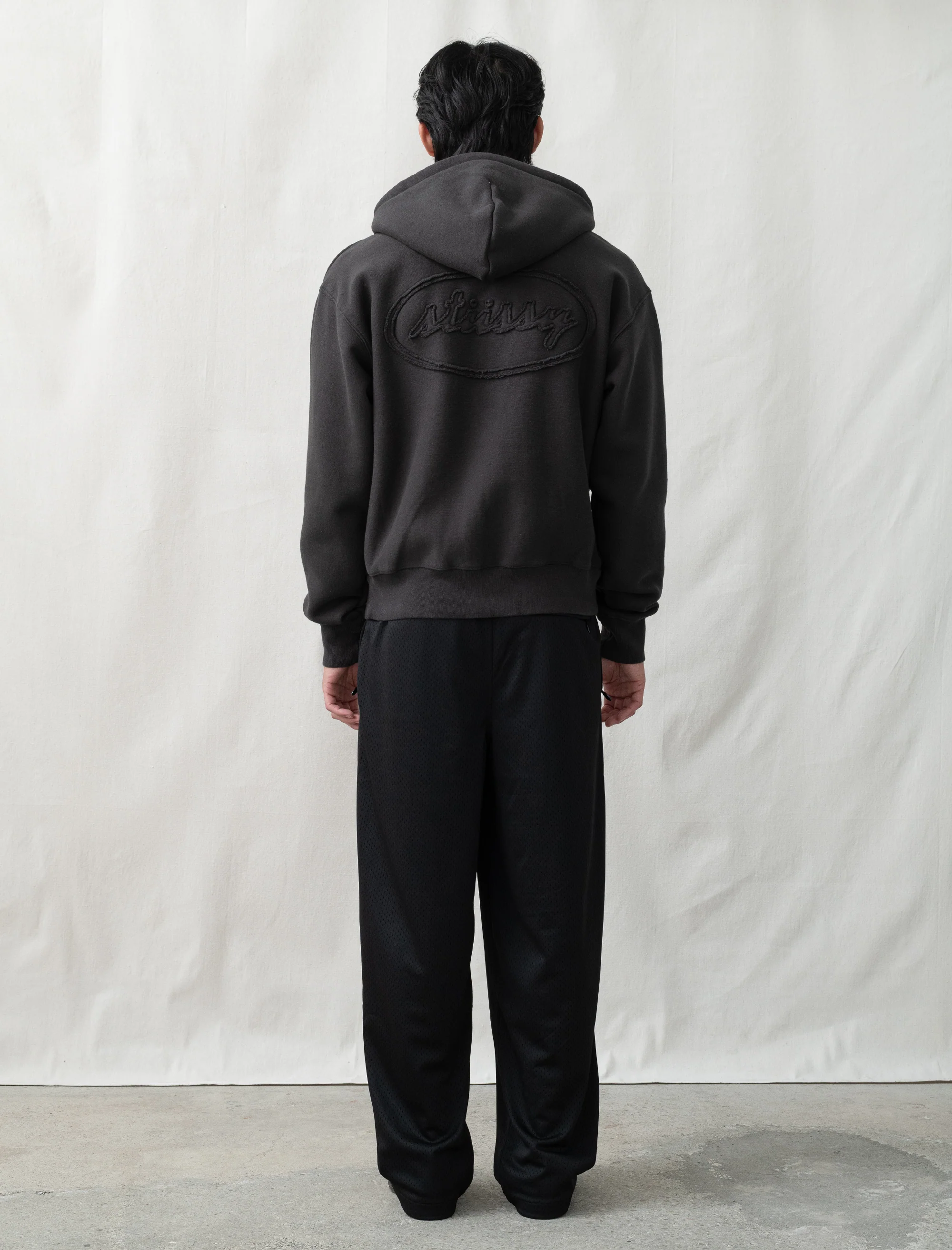 Mesh Track Pant (Black) - Image 3