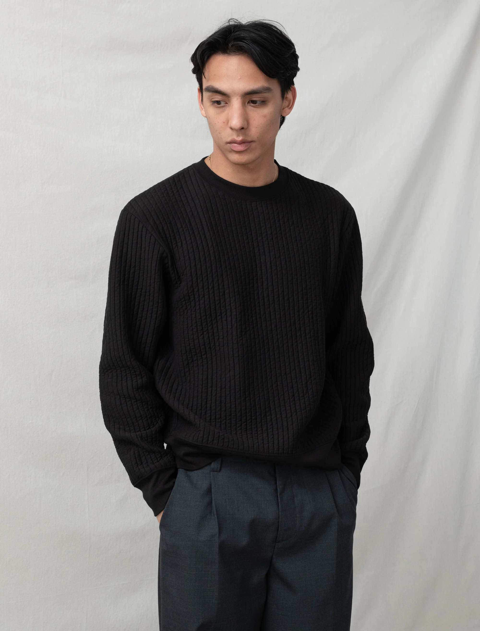Bows and Arrows Padded Crewneck (Shadow)