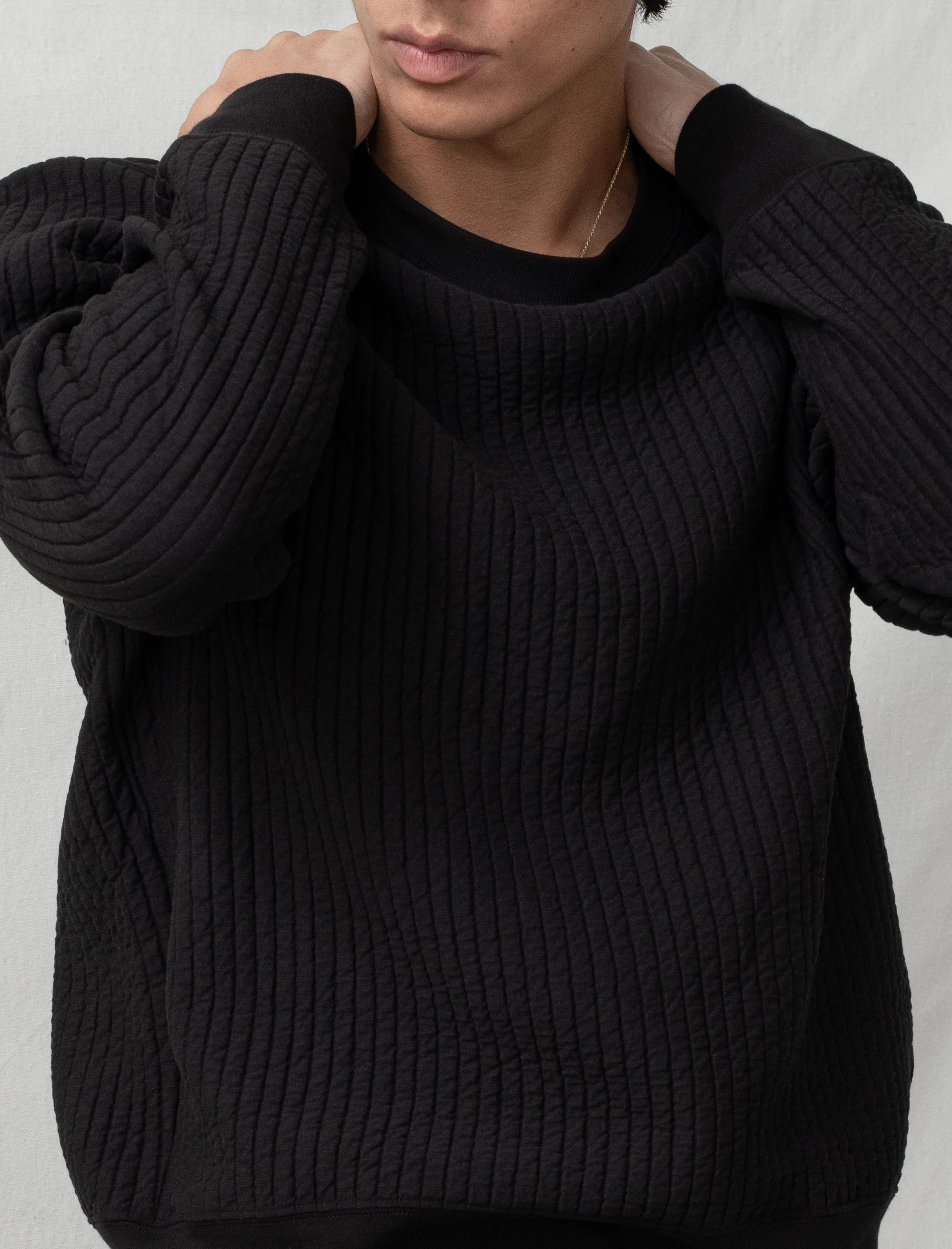 Bows and Arrows Padded Crewneck (Shadow) - Image 4