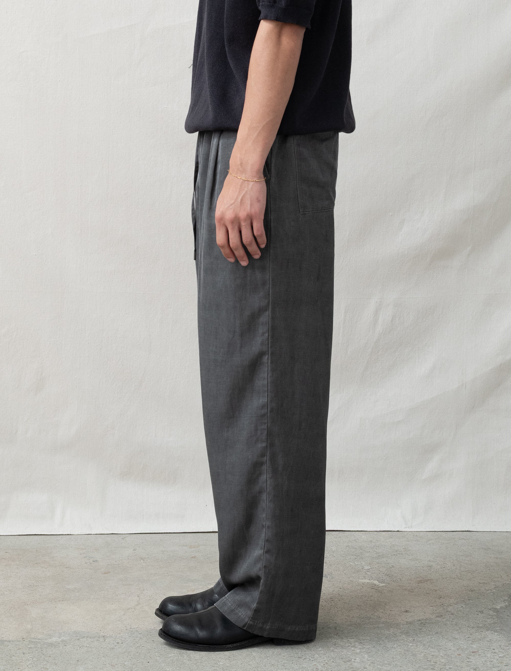 Pigment-Dye Easy Pant (Dusty Grey) - Image 3