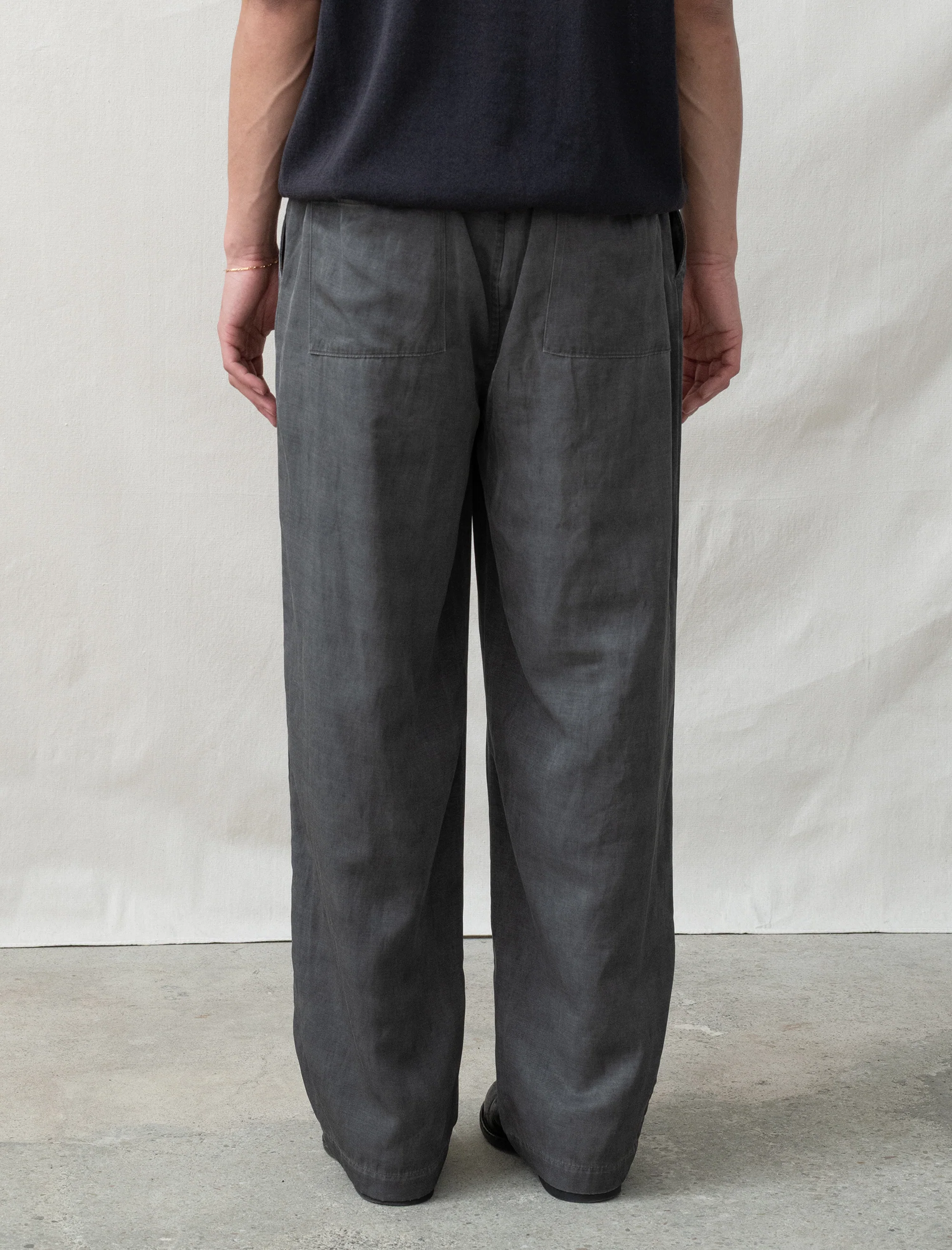 Pigment-Dye Easy Pant (Dusty Grey) - Image 4