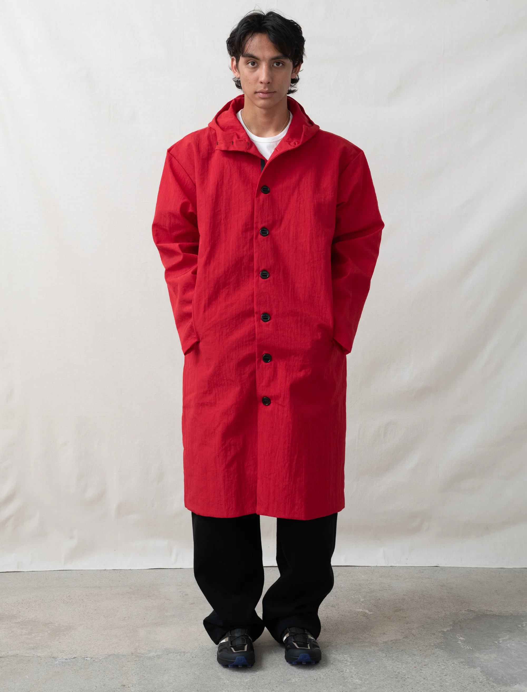 R19Y1 Gill Coat (Red Waratah Nylon) - Image 3