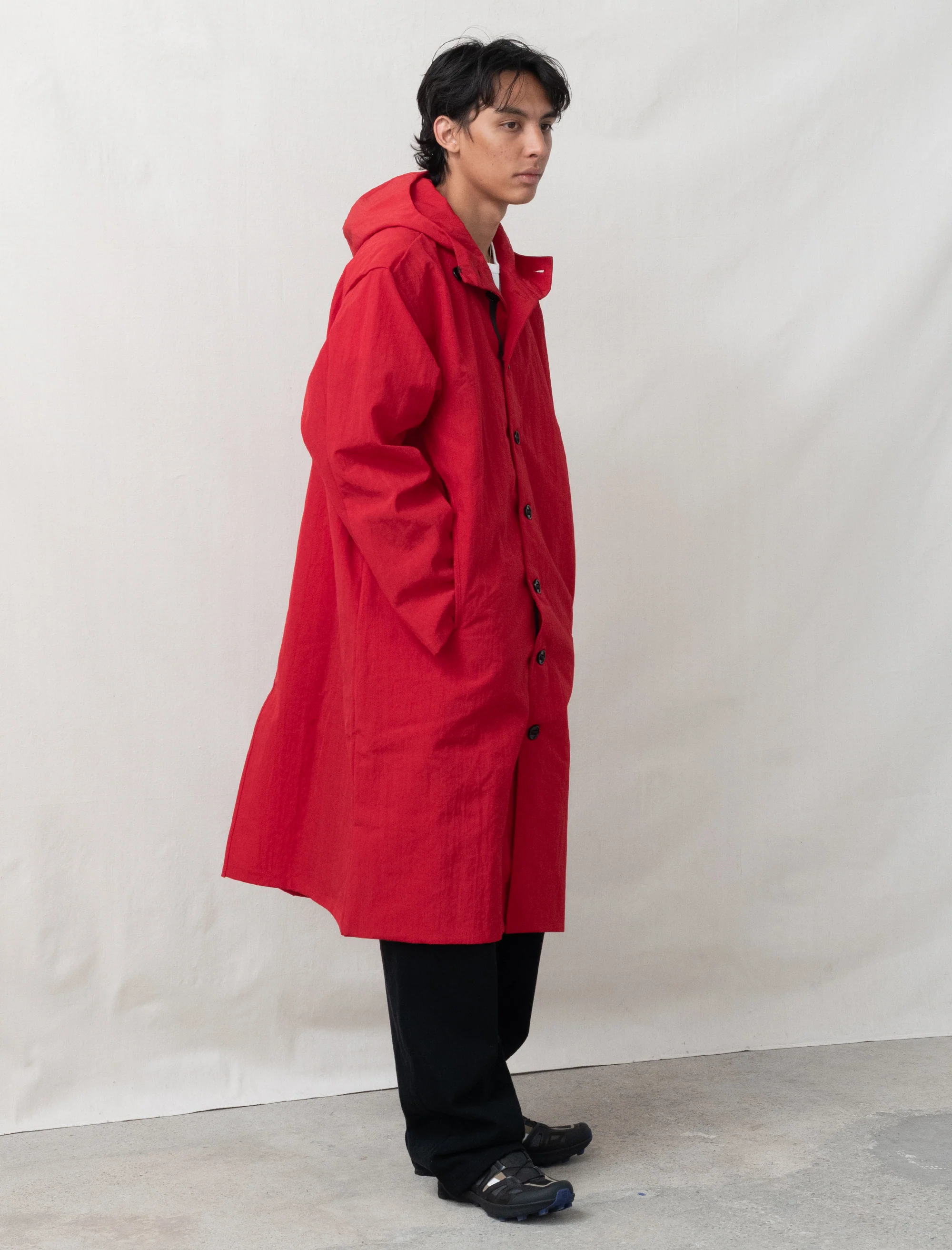 R19Y1 Gill Coat (Red Waratah Nylon) - Image 5