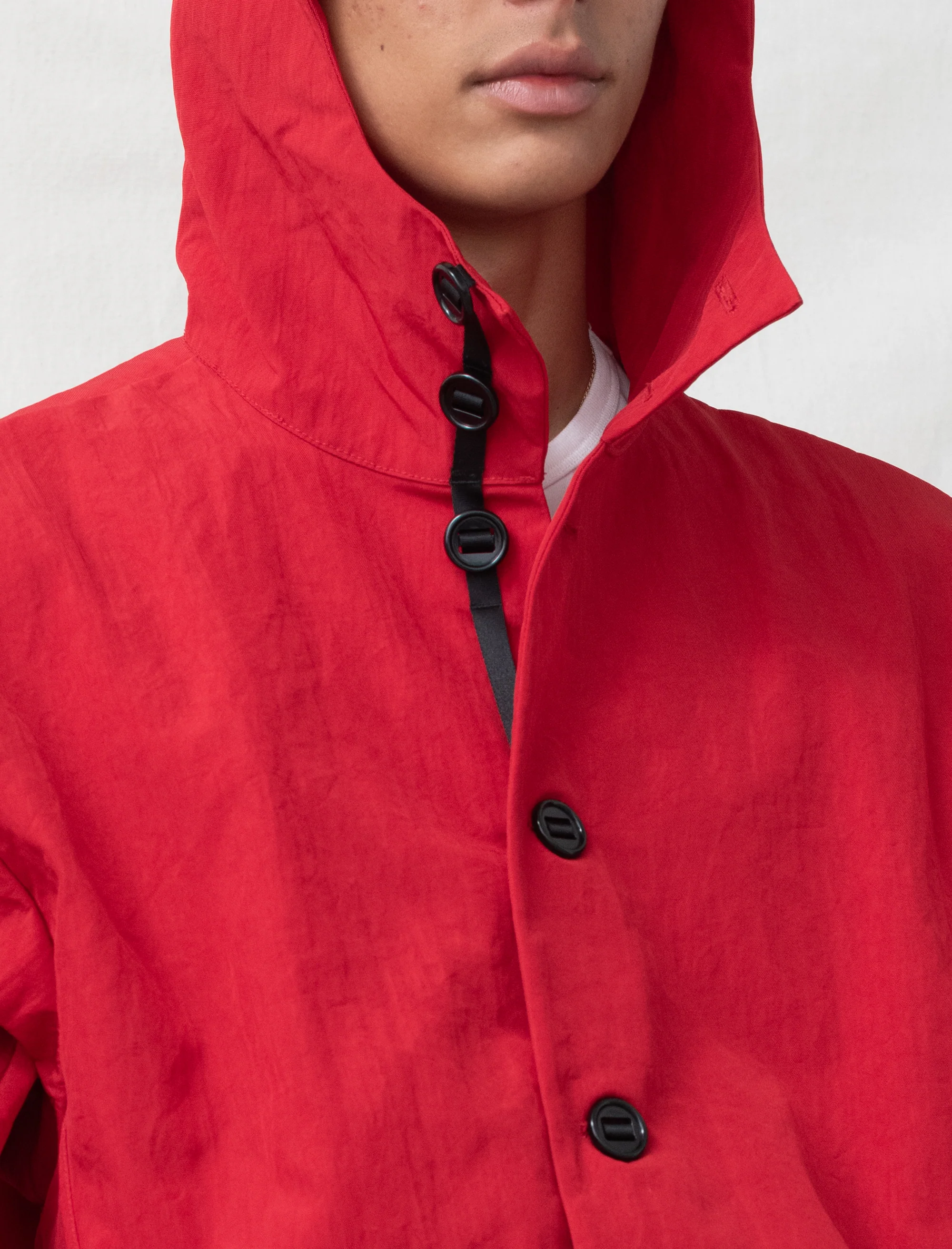 R19Y1 Gill Coat (Red Waratah Nylon) - Image 6