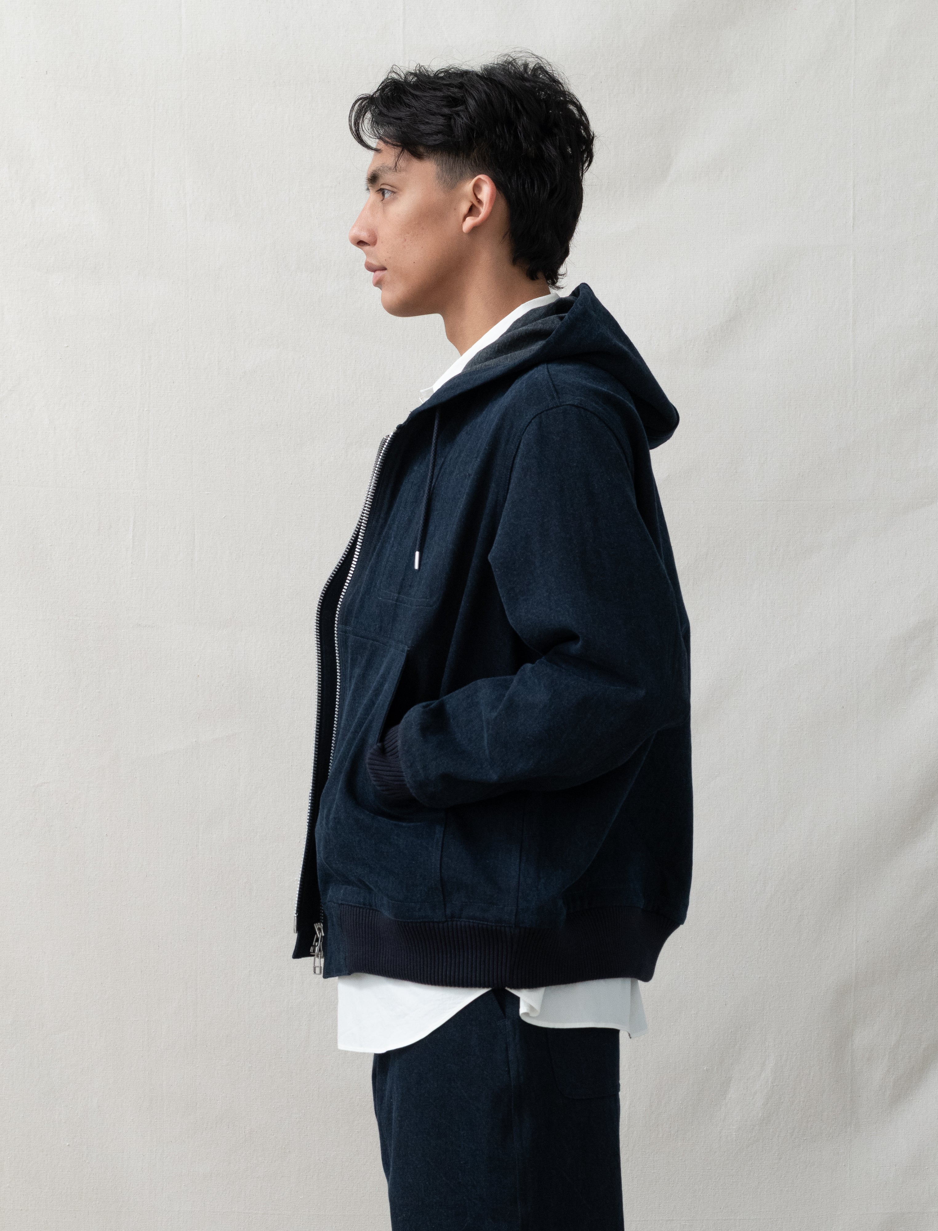 R20J3 Jebok Parka (Blue Sumi Organic Denim) - Image 3