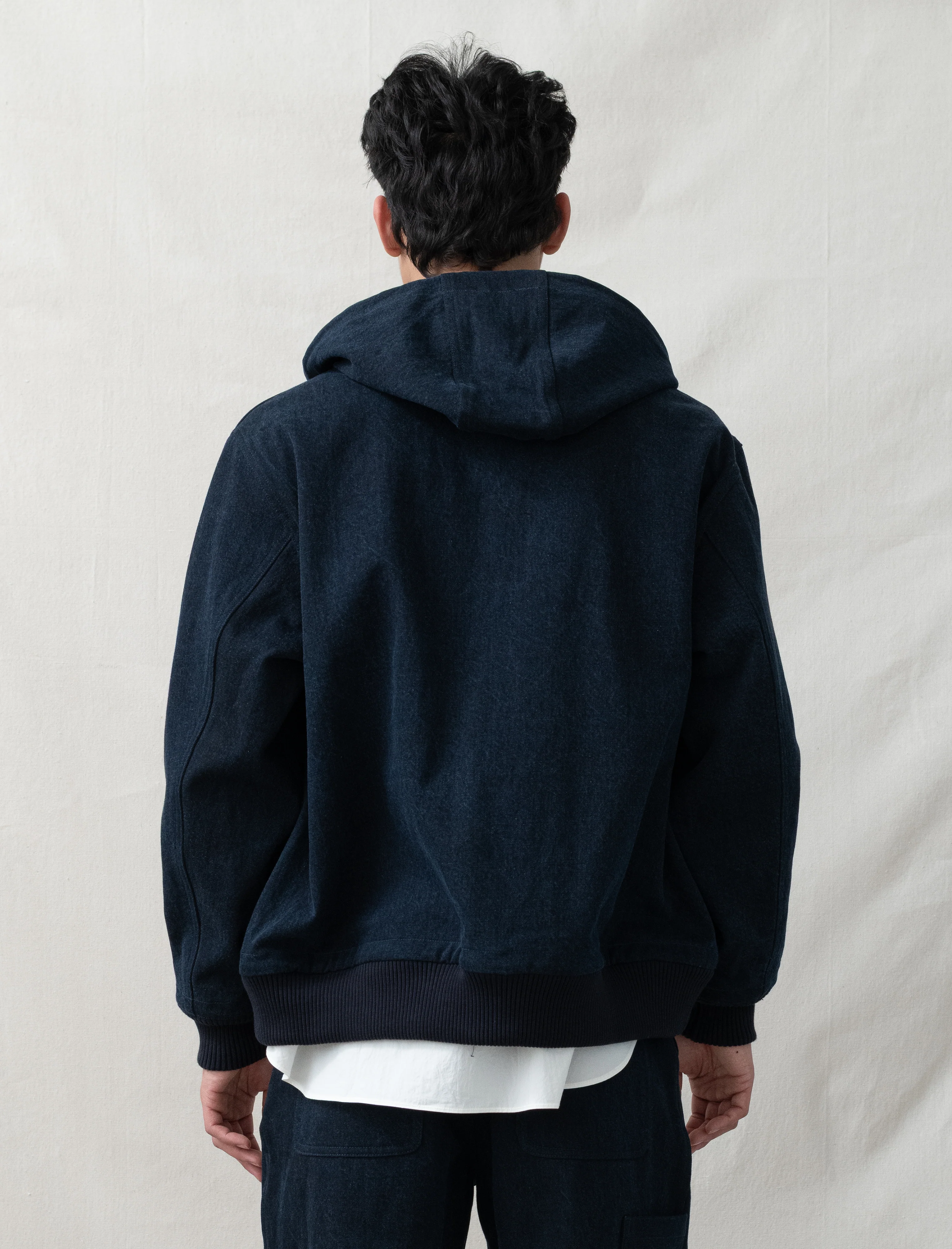 R20J3 Jebok Parka (Blue Sumi Organic Denim) - Image 4