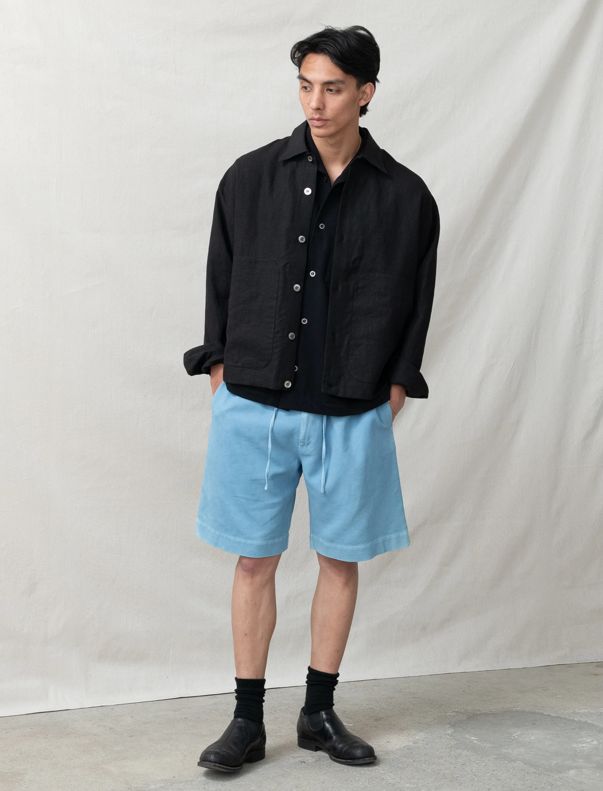 Sigma Shirt High Density Linen (Black) - Image 6