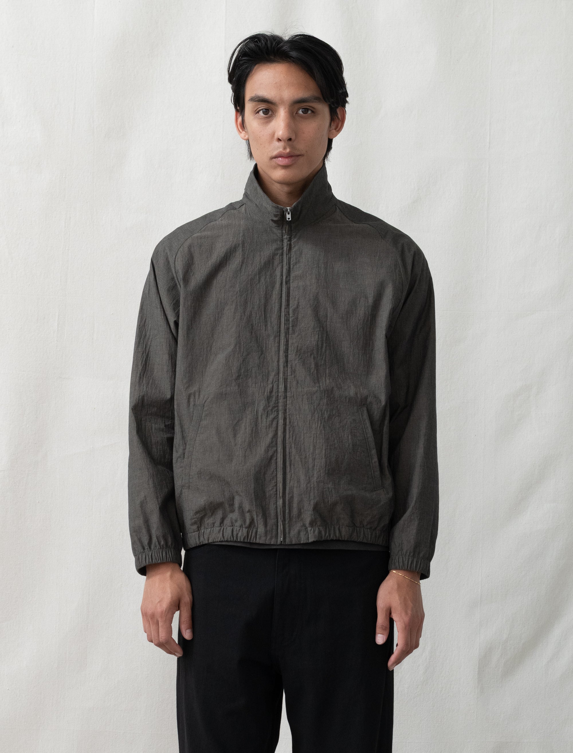 Tumbled Poplin Full Zip (Brown Pearl) - Image 2