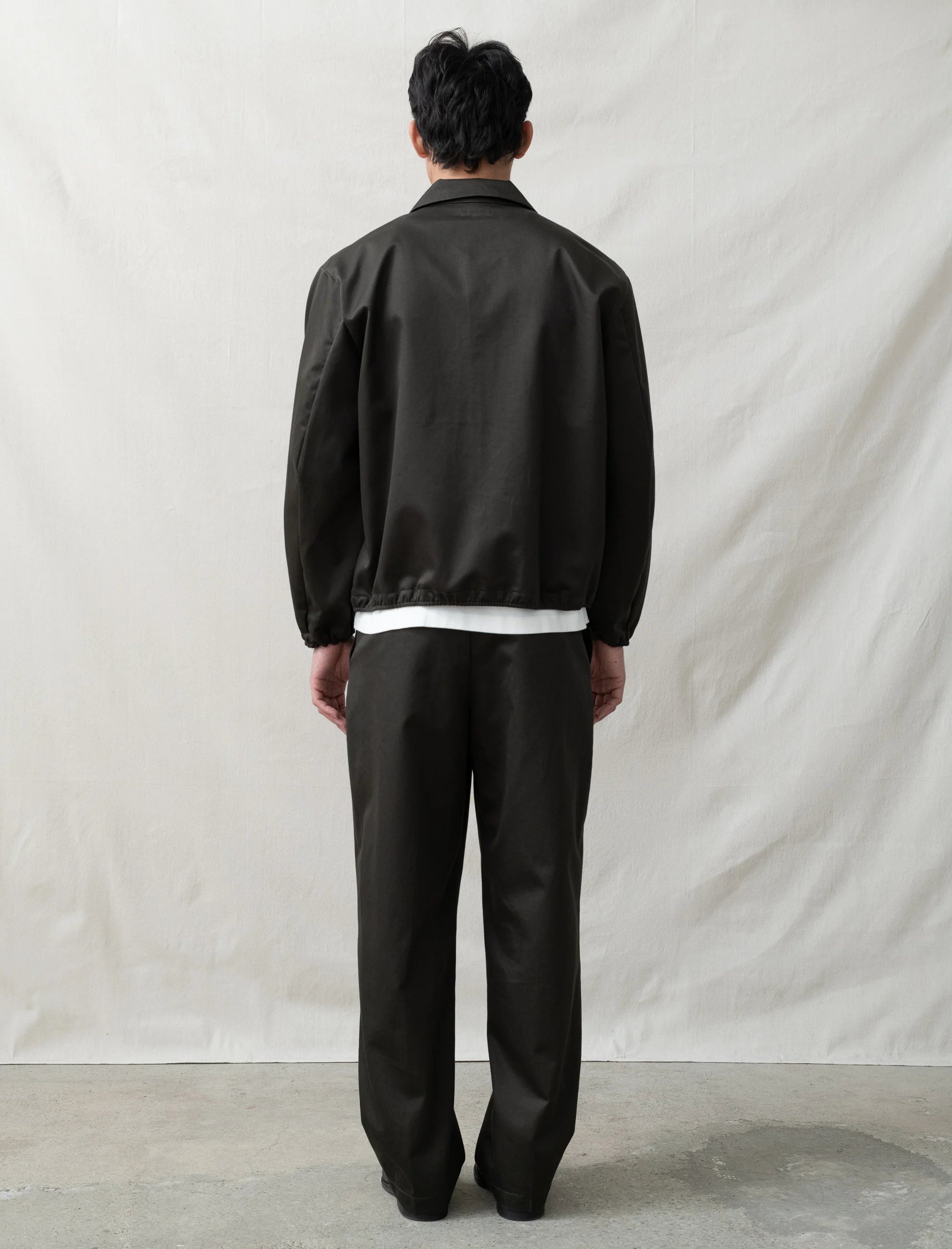 Twill Trouser (Black Olive) - Image 3
