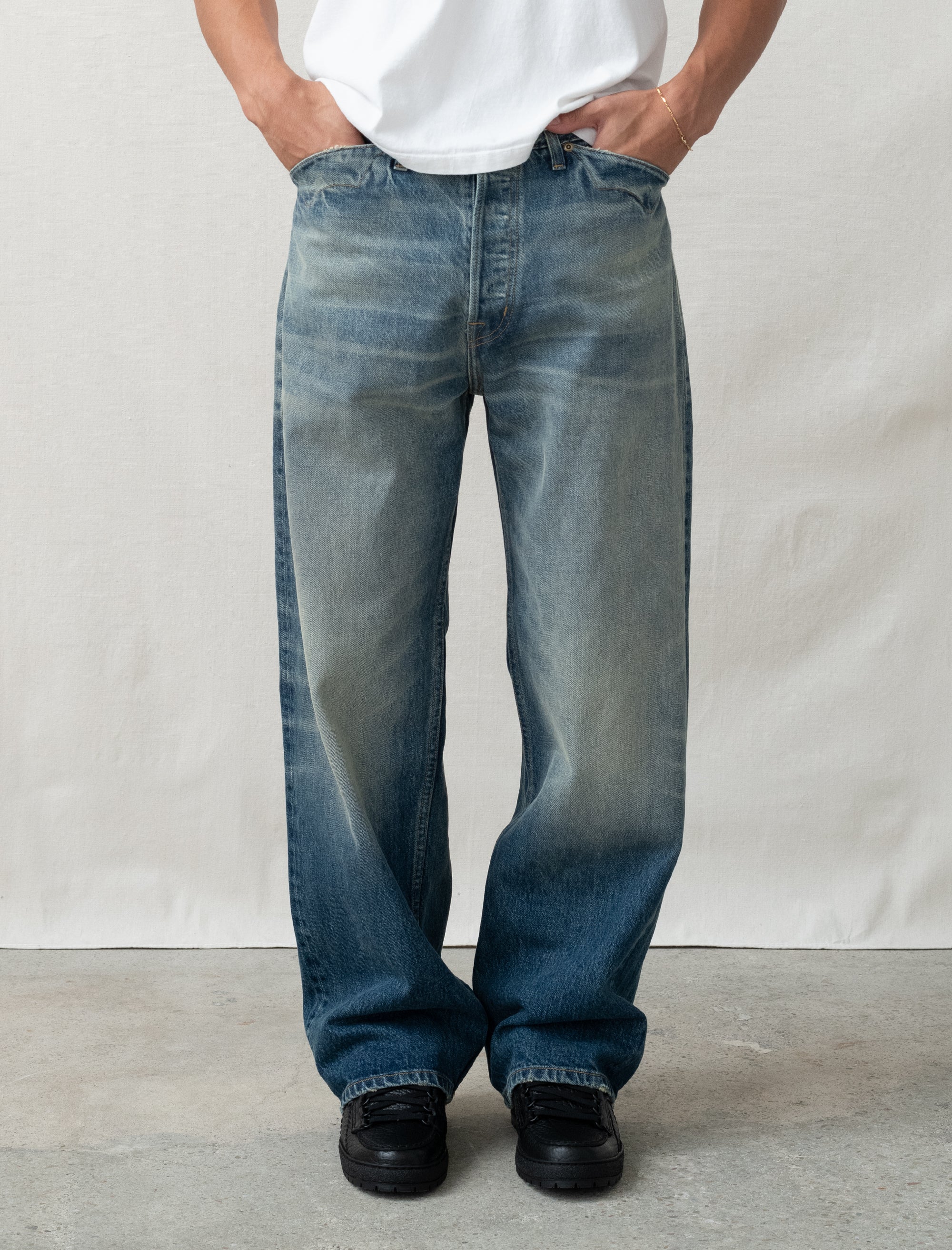 Type 00 Selvedge Denim 15oz (Washed Indigo) - Image 5